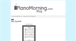 Desktop Screenshot of blog.pianomorning.com