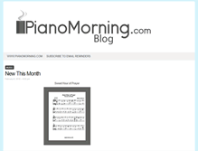 Tablet Screenshot of blog.pianomorning.com